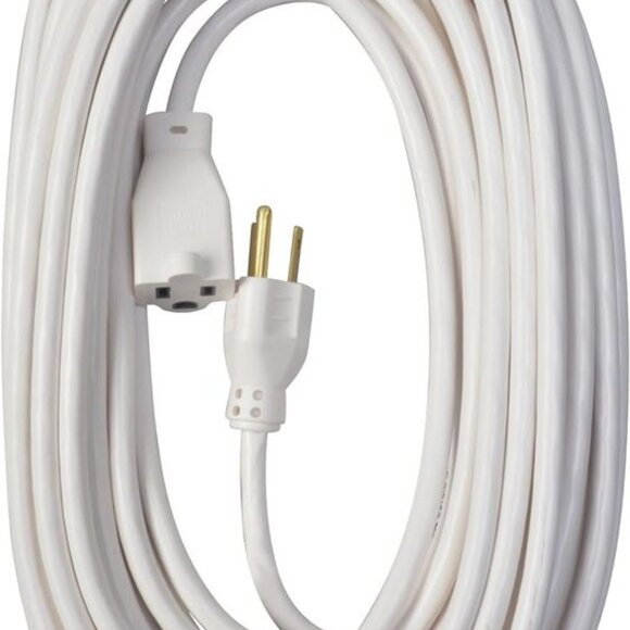 NEW Extension cord White Patio 40-Foot; 3-Pronged; 16 Gauge Extension Cord; 13 A - Picture 2 of 6
